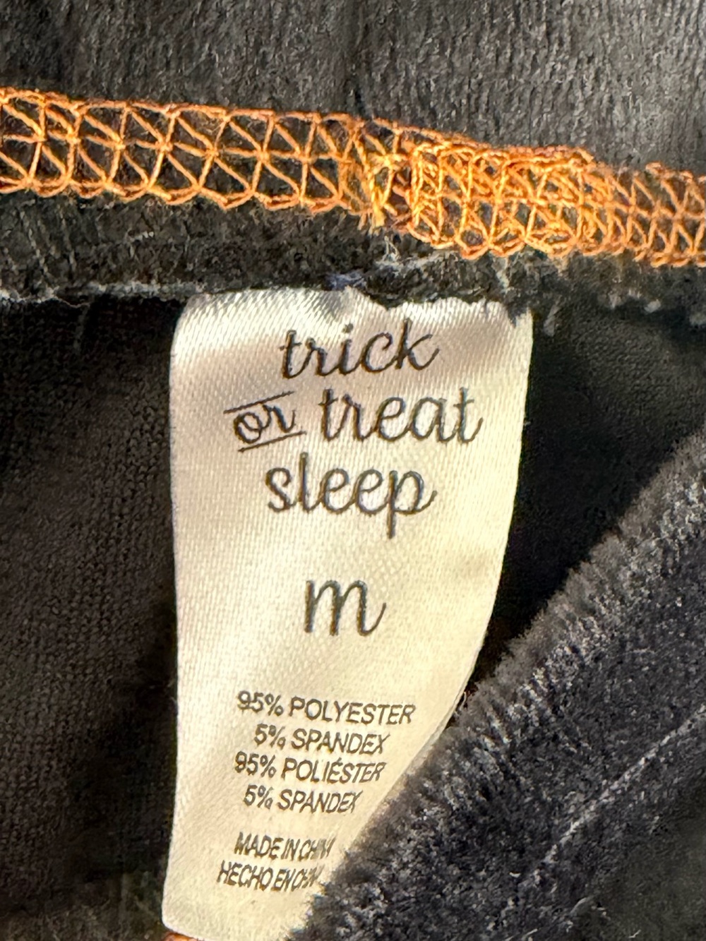 2 pc. Pillow Talk womans Halloween Black Cat Pajama Pants Orange M Sleep Shorts - Picture 10 of 10